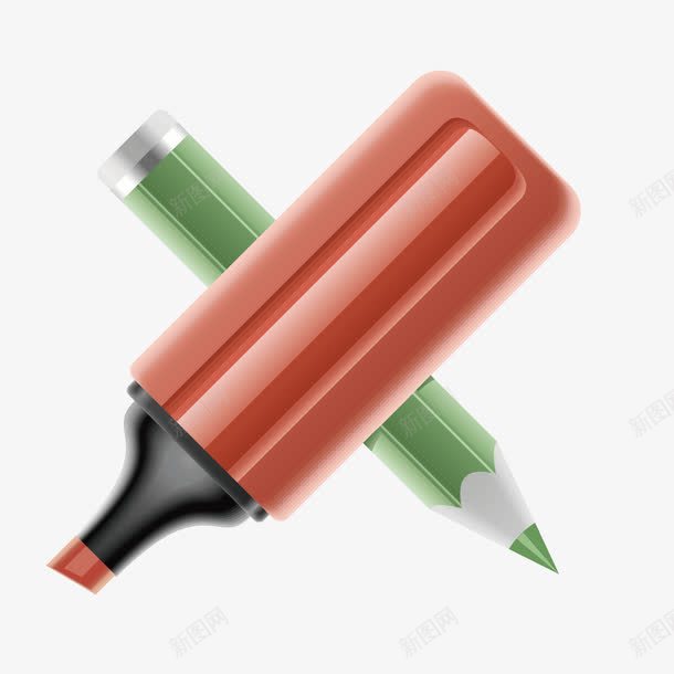 马克笔铅笔绘图工具png免抠素材_新图网 https://ixintu.com 绘图工具 铅笔 马克笔