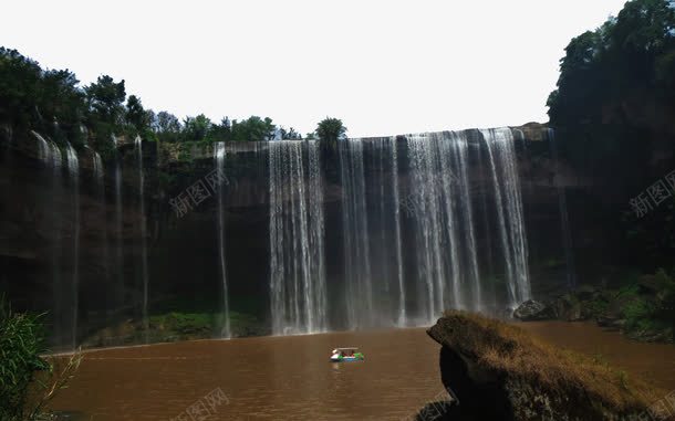 重庆万州大瀑布六psd免抠素材_新图网 https://ixintu.com 名胜古迹 旅游风景 著名建筑