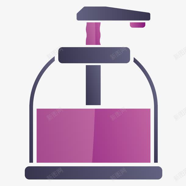 洗手液图标png_新图网 https://ixintu.com 图标 洗手液 紫色