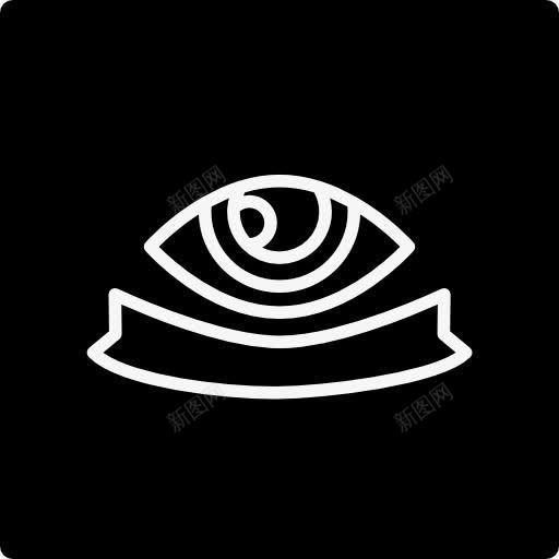 监测标志的眼睛在广场图标png_新图网 https://ixintu.com 平方 形状 标志 监视 眼睛 符号 轮廓