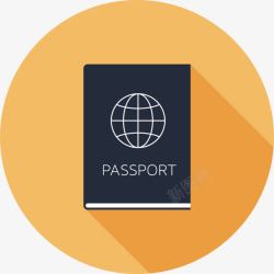 旅游护照卡通手绘免费矢量图素材