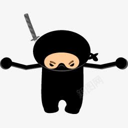 忍者杀手刀黑色的ninjaicons图标png_新图网 https://ixintu.com black ninja 刀 忍者 杀手 黑色的