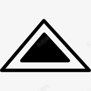 三角形的形状轮廓图标图标