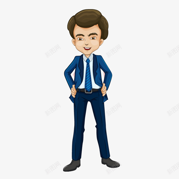 手绘男人png免抠素材_新图网 https://ixintu.com 商务人物 手绘画 男人 矢量装饰 装饰