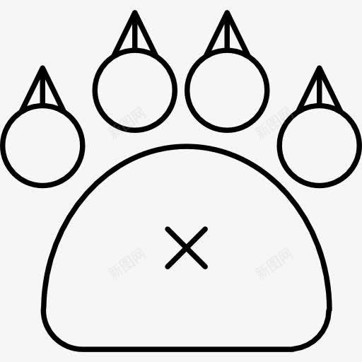 猫的爪子图标png_新图网 https://ixintu.com bushcraft包 动物 哺乳动物 爪子 猫科动物的爪子 猫科哺乳动物