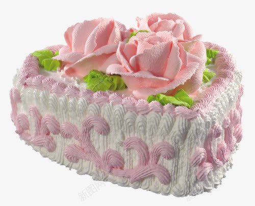 鲜奶蛋糕png免抠素材_新图网 https://ixintu.com 奶油 玫瑰 美味糕点 美食 蛋糕 鲜奶