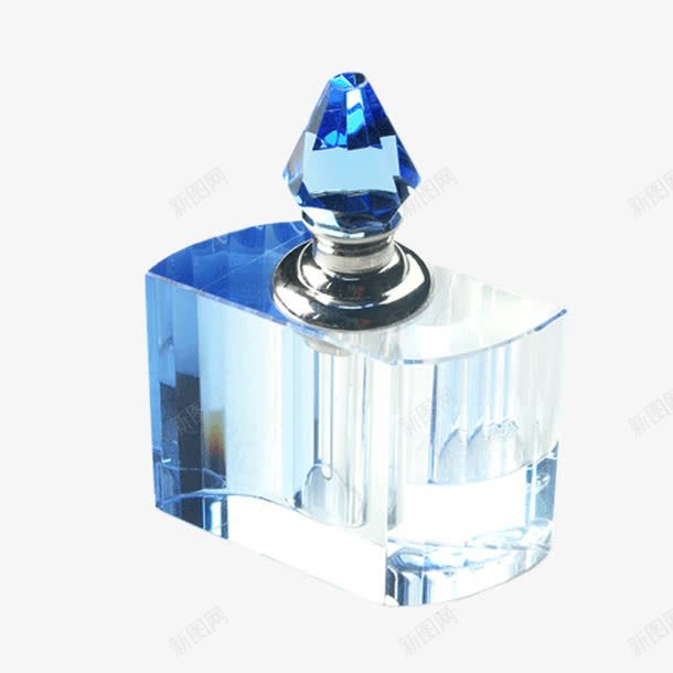 蓝色香水png免抠素材_新图网 https://ixintu.com 化妆品 蓝色 香水 香水瓶