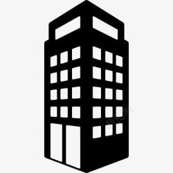 办公室立面图块大楼图标高清图片