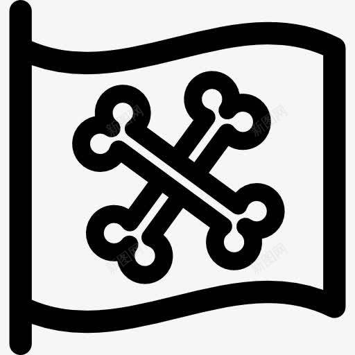 海盗旗图标png_新图网 https://ixintu.com 地图和国旗 标志 海盗 骨头