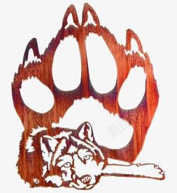 狼爪png免抠素材_新图网 https://ixintu.com 动物 卡通狼爪 狼 狼脚印设计 猛兽