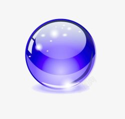 透明晶莹球紫色球球高清图片