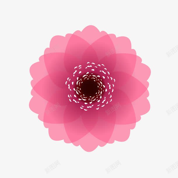 粉红色抽象花png免抠素材_新图网 https://ixintu.com 抽象 粉红色 花 花朵 鲜花