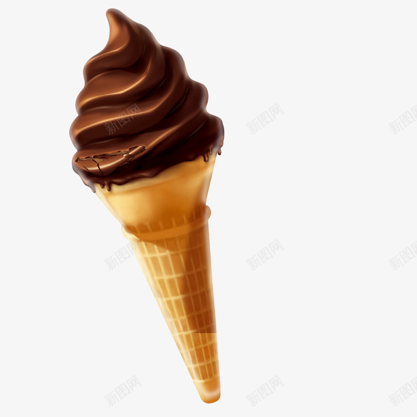 巧克力冰淇淋psd免抠素材_新图网 https://ixintu.com 冰淇淋 夏天 巧克力 食物