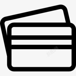 两张床垫素材两张信用卡图标高清图片