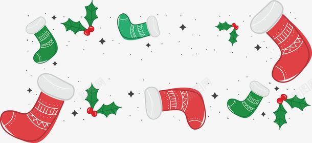 圣诞袜花纹png免抠素材_新图网 https://ixintu.com merryChristma merryChristmas 圣诞节 圣诞袜 矢量png 红色圣诞袜 绿色圣诞袜