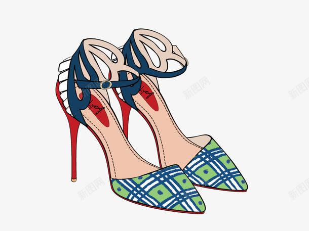 女鞋高跟鞋卡通png免抠素材_新图网 https://ixintu.com 矢量卡通 矢量素材 素材 高跟鞋