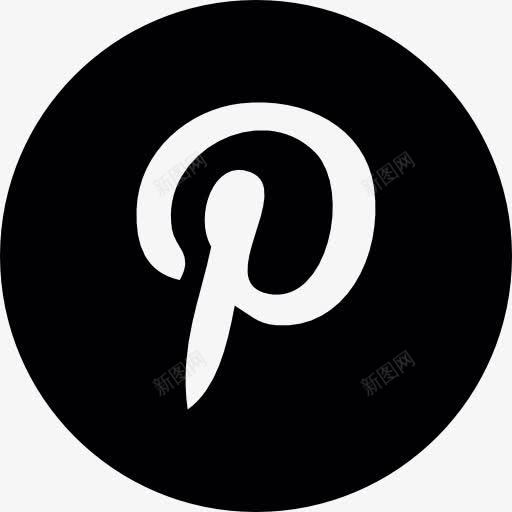 Pinterest标志按钮图标png_新图网 https://ixintu.com Pinterest 标识 社交APP 移动装置