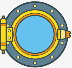 矢量船窗线条圆圈船窗高清图片