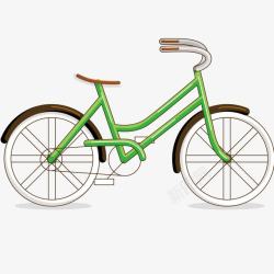 时尚绿色单车素材