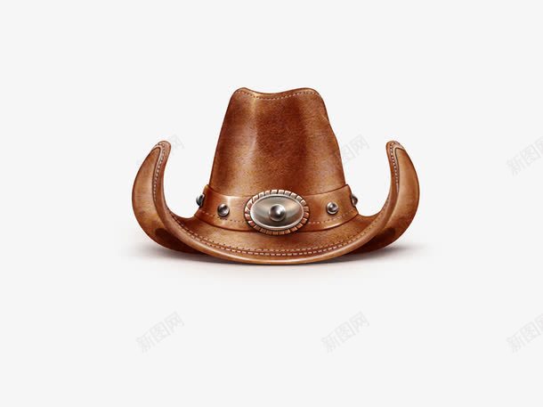 牛仔帽png免抠素材_新图网 https://ixintu.com 棕色 牛仔帽