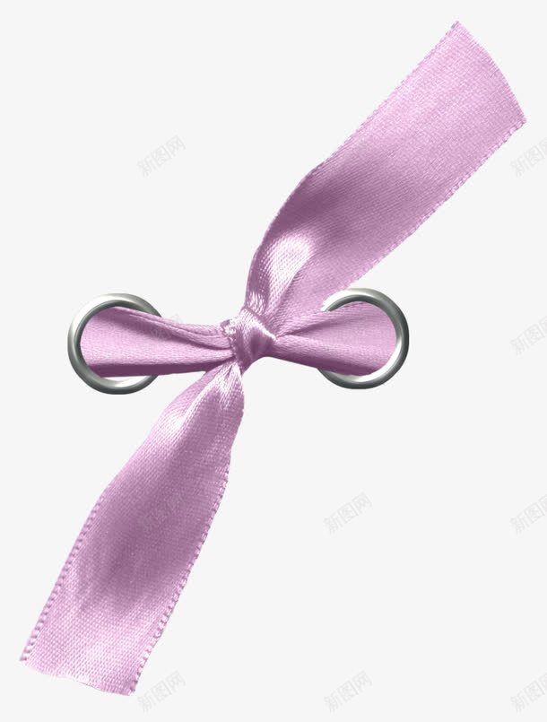 紫色布条结png免抠素材_新图网 https://ixintu.com 布条 布条结 紫色布条 绳结