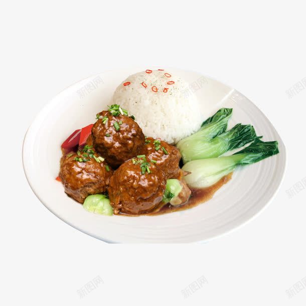 丸子米饭png免抠素材_新图网 https://ixintu.com 丸子 米饭 食物 饭菜