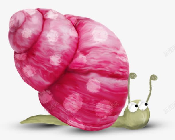 卡通可爱蜗牛png免抠素材_新图网 https://ixintu.com 卡通 可爱 蜗牛