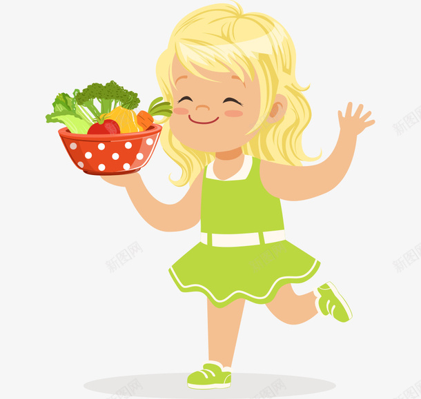 手绘女孩拿着一盆蔬菜png免抠素材_新图网 https://ixintu.com 女孩 手绘 手绘女孩拿着一盆蔬菜 拿着一盆蔬菜 蔬菜