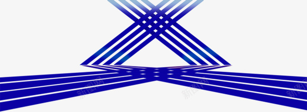 蓝色科技线条png免抠素材_新图网 https://ixintu.com 创意 图形 图案 装饰