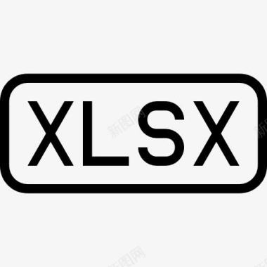 xlsx文件圆角矩形卒中接口符号图标图标