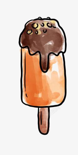 甜橙味卡通冰糕高清图片
