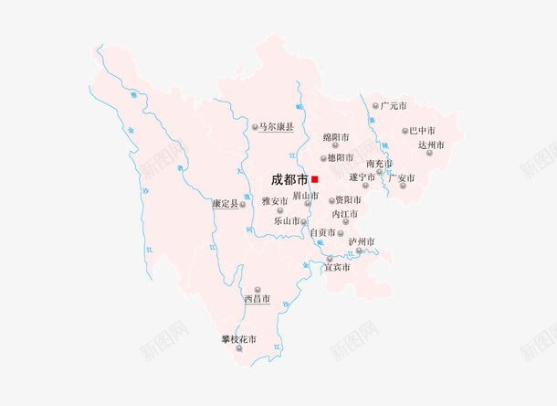 中国四川地图png免抠素材_新图网 https://ixintu.com 中国四川地图 中国四川地图免费下载 四川地图 四川矢量地图 矢量四川地图 矢量四川地图免费下载