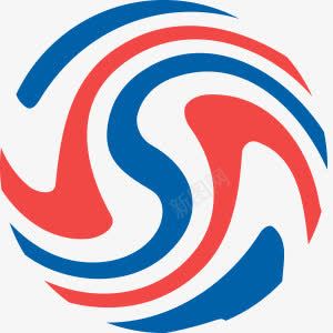 卡通不规则蓝红png免抠素材_新图网 https://ixintu.com 不规则 卡通 蓝红