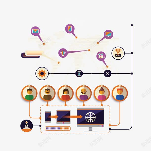 商务人物ppt矢量图ai免抠素材_新图网 https://ixintu.com ppt素材 商务素材 扁平化 矢量图