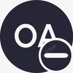 oa图标禁止oa登陆new矢量图图标高清图片