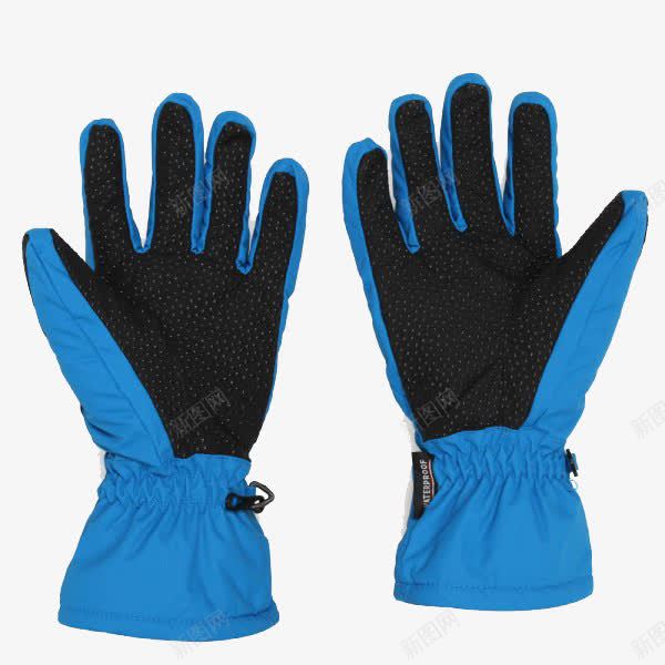 天蓝色防滑保暖手套png免抠素材_新图网 https://ixintu.com 保暖 保暖手套 天蓝色 手套