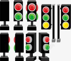 红绿灯图形卡通3D交通红绿灯高清图片