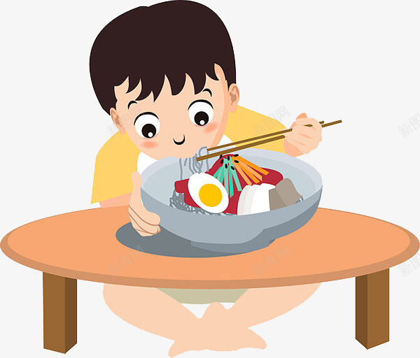 吃饭的人png免抠素材_新图网 https://ixintu.com 人物 吃饭 矢量装饰 装饰 装饰画