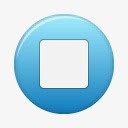 蓝色按钮停止primoicons图标png_新图网 https://ixintu.com blue button stop 停止 按钮 蓝色