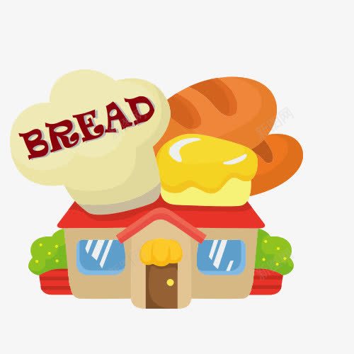 面包房png免抠素材_新图网 https://ixintu.com bread 卡通屋 早餐店