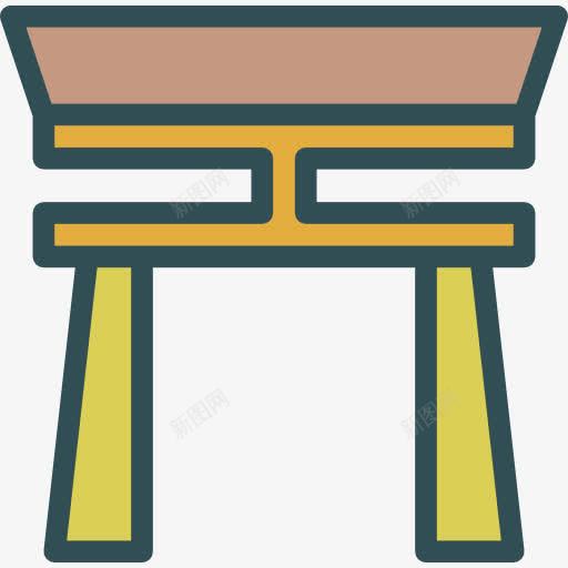 寺图标png_新图网 https://ixintu.com 中华寺 中国 亚洲的标志性建筑 古建筑 寺庙 建筑 纪念碑