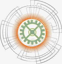 科技电子产品几何圈素材
