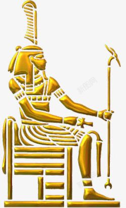 古埃及士兵浮雕素材