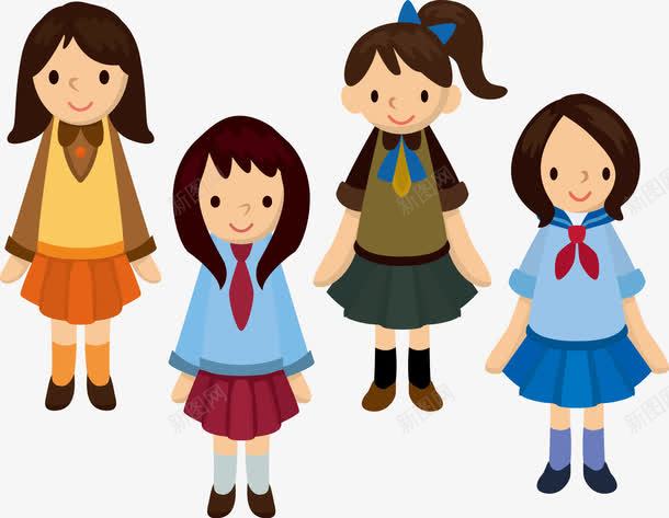 学生女孩子人物png免抠素材_新图网 https://ixintu.com 人物 卡通手绘 女孩子 学生