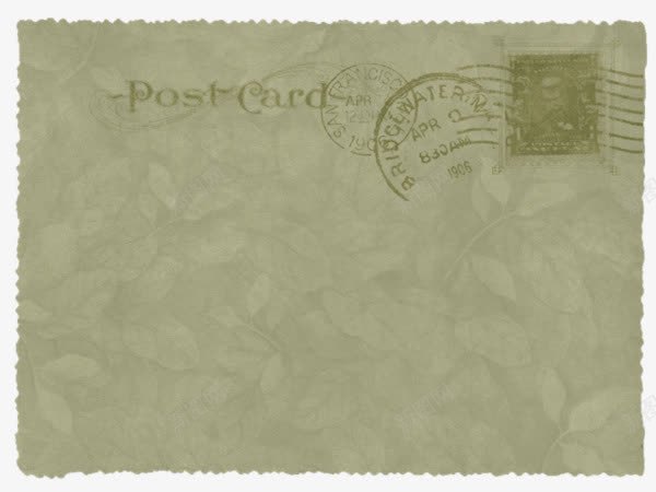 绿色邮票png免抠素材_新图网 https://ixintu.com 古老 破旧 绿色 邮票