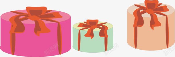 手绘彩色蛋糕盒png免抠素材_新图网 https://ixintu.com 彩色蛋糕盒 手绘 生日