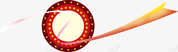 圆形丝带标签png免抠素材_新图网 https://ixintu.com 丝带 天猫 标题框