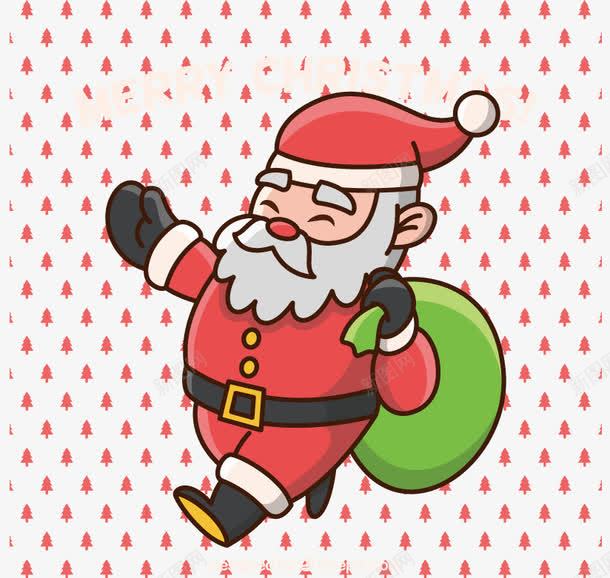 圣诞爷爷png免抠素材_新图网 https://ixintu.com 卡通 圣诞老人 圣诞节 红色