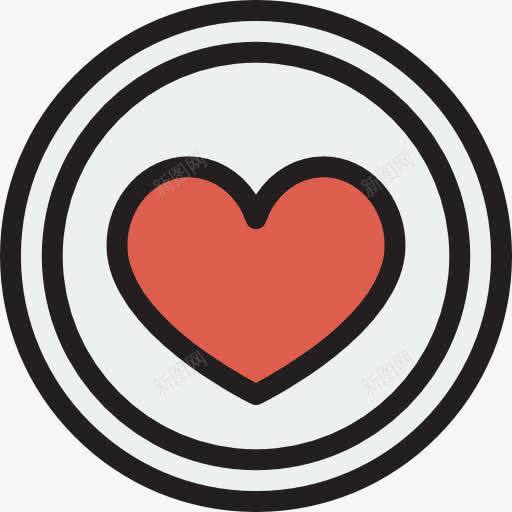 心图标png_新图网 https://ixintu.com 像情人 和平的心 形状 形状和符号 爱 界面