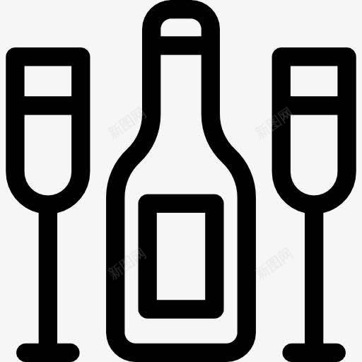 酒图标png_新图网 https://ixintu.com 浪漫 玻璃 瓶 酒 酒精 酒精饮料 食品 餐厅